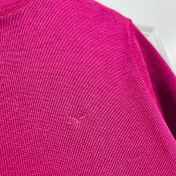 Faconnable Sweater Zipped Cardigan Jacket Deep Pink SZ SMALL NEW! - Picture 9 of 16